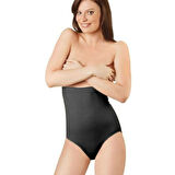 Elite Life Dikişsiz Şekillendirici Silikonlu Kadın Siyah Slip Korse 890