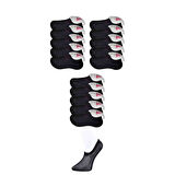 Siyah Kadın Görünmez Çorap 15 çift