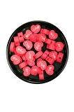 30 Adet 10 mm Polimer Kil Fimo Boncuk Takı Bileklik + 5 Metre Lastikli Misina Hediye - Kalp Love