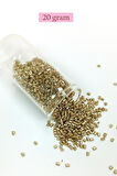 Kesme Cam Boncuk 2mm - 20 Gram - Gold -BNC308