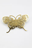 Çelik Kelebek Broş - Altın