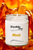 Doğal Özel Seri Kokulu Dekoratif Kavanoz Mum 210 cc - Musk Esansı - RYL
