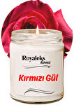 Doğal Özel Seri Kokulu Dekoratif Kavanoz Mum 210 cc - Kırmızı Gül Esansı - RYL