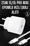 Güç Adaptörü ve Kablosu Şarj Aleti 15/15 Pro Max Uyumlu Hızlı Şarj
