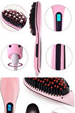 Saç Fırça Akıllı LCD Ekran Pratik Saç Düzleştirici Tarak Pratik Taşınabilir