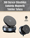 Çok Yönlü Döner Başlıklı Vakumlu Araç Telefon Standı – Sert Yollarda Stabil Kullanım