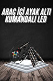 RGB Işıklı Araç İçi Aydınlatma Kumandalı 12'li Led Işık Renk Değiştirebilen