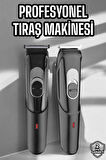 Saç Sakal Vücut Şarjlı Kablosuz Tıraş Makinesi Profesyonel Paslanmaz Çelik