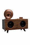 Gramafon Radyo Bluetooth Hoparlör Nostaljik Radyo FM Radyo