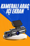 Araç Kamerası Black Box Çift Kameralı Ekranlı Full HD Sürüş Kamerası