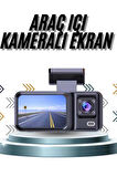 DVR Araç İçi Kamera Ön ve İç Kamera 2 İnç Ekranlı Çift Kamera