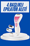 Profesyonel 4in1 Çok Amaçlı Epilasyon Aleti Şarjlı Pratik Taşınabilir