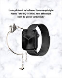 SQ-16 Mini Series 10 Akıllı Saat | Şık ve Hafif Tasarım, 3 Kordon Seçeneği