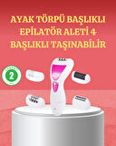 4 Başlıklı Kablosuz Şarjlı Epilasyon Cihazı