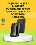Manyetik ve Hızlı Kablosuz Şarj Güç Bankası Powerbank