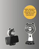 Yüksek Performanslı USB Mini Vantilatör – Panda Desenli