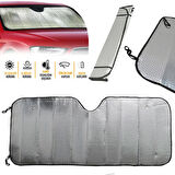 Araç Ön Cam Güneşlik UV ve Isı Koruma Katlanabilir Toyota Corolla Skoda Superb Dacia Duster Ford Focus