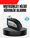 Alarm Disk Fren Kilidi Paslanmaz Çelik Motosiklet Scooter Bisiklet