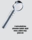 Kolay Montajlı 3 Modlu Yüksek Basınç Duş Başlığı