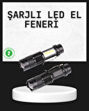 Odak Ayarlı 2000 Lümen Şarjlı LED El Feneri