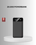 Taşınabilir 20.000 mAh Hızlı Şarj Powerbank 4 Çıkışlı