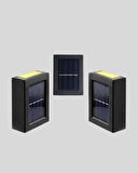 Solar Güçlü 6 LED Dış Mekan Lambası – Otomatik Aç/Kapa Işık Sensörlü Aydınlatma