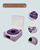 Projektörlü Gece Lambalı Retro Hoparlör – Taşınabilir Bluetooth Speaker