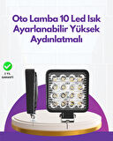 Geniş Aydınlatma Açılı LED Araç Farı | İş Makineleri ve Gece Sürüşü İçin