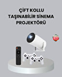 4K Wi-Fi 6 Projeksiyon Cihazı – 10.000+ Oyun Desteği, Kablosuz Bağlantı ve Çoklu Giriş Portları