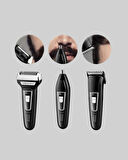 İnsua 3’lü Tıraş Makinesi – 3 Farklı Kesim Başlığı, Güçlü Motor, 60 Dakika Kullanım