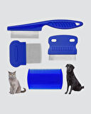 4’lü Kedi Köpek Tüy Temizleme Seti – Paslanmaz Çelik,Ergonomik ve Uzun Ömürlü