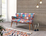 Liya Patchwork 2+1+1 Çay Seti (Salon, Balkon, Cafe Ofis)