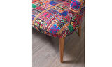 Mila Patchwork Çay Seti İkili Koltuk (Balkon, Salon, Cafe, Ofis)