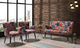 Patchwork 2+1+1 Çay Seti (Balkon, Salon, Ofis, Cafe) 2+1+1