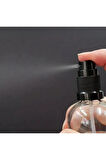 30ml Fısfıs Siyah Sprey Kapaklı Şeffaf Cam Şişe 3 Adet