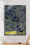 Metal 3D Baskı - Mabed Stadyum Kordinatlı, Sarı Lacivert Taraftar Tablosu