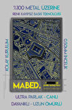 Metal 3D Baskı - Mabed Stadyum Kordinatlı, Sarı Lacivert Taraftar Tablosu