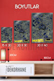 Metal 3D Baskı - Mabed Stadyum Kordinatlı, Sarı Lacivert Taraftar Tablosu