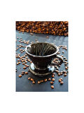 Muybieno Siyah Seramik Dripper ve Demleme Kağıdı Seti
