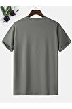 Araba Baskılı Unisex Füme Oversize T-shirt | L