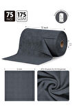 Çok Amaçlı Rulo Mikrofiber Temizlik Bezi 30x30 75 Yapraklı Koyu Gri