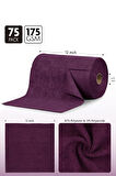 Çok Amaçlı Rulo Mikrofiber Temizlik Bezi 30x30 75 Yapraklı Koyu Mor