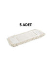 Nemli Mop Bezi Zincir Mob Yedek Bezi Yıkanabilir 40 Cm -5 Adet