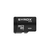 Syrox MC8 Hafıza Kartı 8 GB Micro SDHC + Adaptörlü