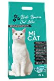 Kokusuz Doğal Bentonit Kedi Kumu Aktif Karbonlu Süper Topaklanan ve Tozsuz 20 Litre