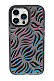 iPhone 13 Pro Uyumlu Color Wave Desenli Candy Bumper Silikonlu Telefon Kılıfı