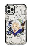 iPhone 12 Pro Max Einstein In Formula Desenli Candy Bumper Silikonlu Telefon Kılıfı