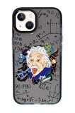 iPhone 13 Einstein In Formula Desenli Candy Bumper Silikonlu Telefon Kılıfı
