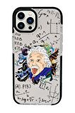 iPhone 13 Pro Max Einstein In Formula Desenli Candy Bumper Silikonlu Telefon Kılıfı