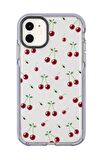 iPhone 12 Uyumlu Kiraz Candy Bumper Silikonlu Telefon Kılıfı